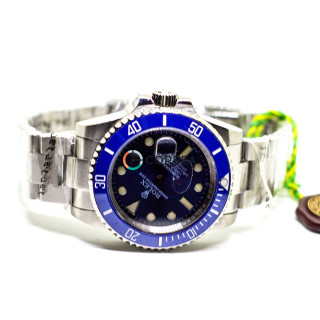 Корпус для годинників Rolex Submariner білий з синім циферблатом KRO-001